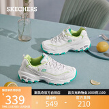 斯凯奇（Skechers）小白熊女鞋秋季厚底百搭老爹鞋熊猫鞋休闲运动鞋99999863