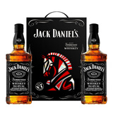 杰克丹尼（Jack Daniels）美国田纳西州 威士忌 40度 黑标马年礼盒装 500ml*2 中秋送礼洋酒