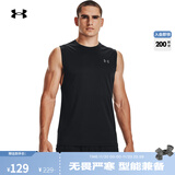 安德玛（UNDERARMOUR）Velocity Muscle男子干爽柔软训练运动背心1327972 黑色001 L