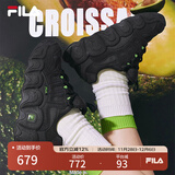 FILA 斐乐可颂鞋复古运动鞋女冬休闲鞋老爹鞋 黑-BK 38.5 (245mm)