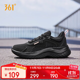 361°运动鞋女秋冬季防泼水通勤休闲厚底回弹健身跑步鞋子682232233-3