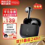 漫步者（EDIFIER）元气仓Lolli Air真无线蓝牙耳机半入耳花再降噪通话听歌空间音效AI翻译萝莉适配苹果华为小米手机 【入会立减5元】墨玉灰+耳机套