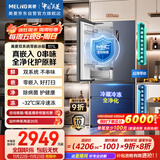 美菱（MeiLing）双系统零嵌冰箱511升法式多门冰箱超薄主动净味底部散热节能风冷国家补贴BCD-511WFP9CZX神秘灰