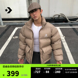 匡威（Converse）官方 秋冬新品男拒水工装风棉服立领保暖外套MCJ217 10027260-A01 L (175/100A)