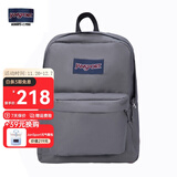 JANSPORT杰斯伯书包轻便双肩包男女旅行包简约背包电脑包学生校园 4QUT7H6雾灰-侧边袋