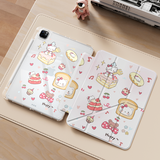 RBP适用iPad789平板套10.2英寸3Y折保护壳带笔槽保护套亚克力质感四周气囊防弯抗摔皮套-烘焙小咪