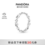 潘多拉（PANDORA）心意交织戒指现代符号寓意优雅时尚简约生日礼物送女友