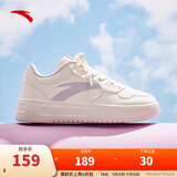 安踏轻松板鞋厚底小白鞋女鞋2025冬季学生增高百搭运动鞋子轻便休闲鞋 【大logo】纸莎白-1 37.5