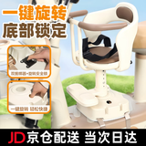 百幻电动车儿童座椅前置电瓶摩托车坐椅电车通用安全宝宝婴儿小孩坐凳 全包升级款【米色】一键旋转丨升降减震