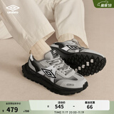 茵宝（Umbro）[罗一舟同款]官方飞船鞋复古休闲鞋男鞋运动鞋厚底女鞋 经典灰/玛瑙黑（男女同款） 40