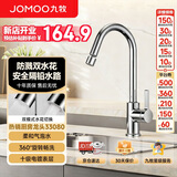 九牧厨房水龙头双水花带起泡器厨房龙头防溅水可旋转洗菜盆龙头33080