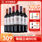 红魔鬼（Casillero del Diablo）葡萄酒 珍藏系列干红/白葡萄酒750ml 智利原瓶进口红酒 送礼宴请 红葡萄酒组合6支装