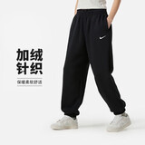 耐克（NIKE）女运动裤 冬季针织加绒束脚休闲裤 温暖显瘦 FZ5997-010 黑 L