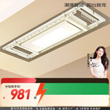 好太太（Hotata） 电动晾衣架智能自动升降晒被阳台晾衣架室外衣服架伸缩晾衣杆 D-3082T：超薄大屏+语音+奶油风