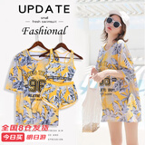 佑游游泳衣女泡温泉分体式速干保守显瘦游泳装三件套105504BF黄色 L