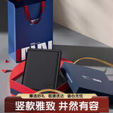 七匹狼钱包男士竖款票夹真牛皮多卡位送爸爸长辈男友老公生日实用礼物