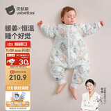 贝肽斯婴儿睡袋暖姜恒温儿童分腿睡袋婴幼儿防踢被睡衣秋冬中厚 弗里德L