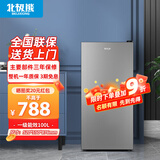 北极熊（BEIJIXIONG）立式冰柜小冰柜家用小型冷冻迷你速冻商用抽屉式冷柜储母乳柜节能省电冰箱 100升钛金黑【一级能效 全国联保】 100L
