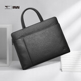 七匹狼（SEPTWOLVES）公文包男士商务休闲包头层牛皮手提包平板电脑文件包生日礼物