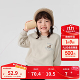 巴拉巴拉童装儿童卫衣秋冬2024男童女童圆领套头摇粒绒上衣潮208424121216