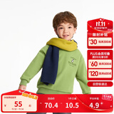 巴拉巴拉童装儿童卫衣秋冬男童女童圆领套头摇粒绒上衣潮208424121216