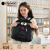 LeSportsac乐播诗新款包包女包大容量通勤双肩包电脑背包书包送女生礼物 经典黑