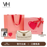 VANESSA HOGAN VH女包茵然软包系列复古太阳神斜挎包菱格链条腋下包小众单肩包
