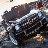好儿佳奔驰大g双座儿童电动越野车四轮可坐大人小孩宝宝遥控摆充电玩具 旗舰黑+软轮+四驱皮座+摇摆+后备箱+高配全部功能