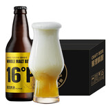 黑狸【临期清仓特价】16度卡斯卡特精酿原浆啤酒整箱 高度全麦黄啤 16度卡斯卡特原浆啤酒 330ml*12