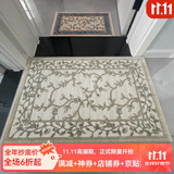 致尚美学欧美式加厚加密地垫 入户门垫脚垫厨房长条垫 卫生间吸水防滑垫 棉麻底-加厚高密【驼色】 60cm*90cm