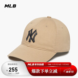 MLB帽子男女情侣棒球帽软顶鸭舌帽秋冬运动帽四季3ACP6601N-50SAS-F