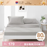 富安娜全棉床笠纯棉单件床罩80S长绒棉床垫罩1.8x2米米双人床垫保护套
