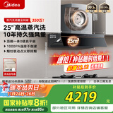 美的（Midea）【AK5pro升级款25风量】抽吸排油烟机顶侧一体蒸汽洗齐平橱柜千帕静压+聚能NH529【套装商品】