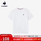 乐卡克法国公鸡夏季圆领短袖T恤 L242UECA0301 瓷白色 2XL