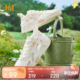 361°运动鞋女锦程春夏网面透气厚底增高休闲板鞋子女682416601-3