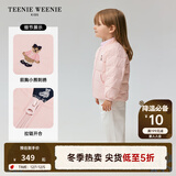 Teenie Weenie  Kids【小吐司轻羽绒】小熊童装24冬中性三防羽绒服 蜜桃酱小吐司（粉色） 165