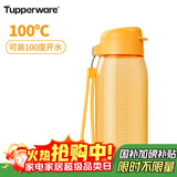 特百惠（Tupperware）乐趣550ML塑料杯夏季男女学生便携运动水杯子大容量双饮口 杏橙黄