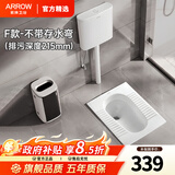箭牌（ARROW）政府补贴蹲便器防臭防滑卫生间超薄蹲便器水箱一体水箱大冲力套装 F套装不带存水弯后排深度215MM