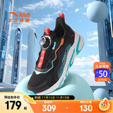 安踏儿童运动鞋男女童跑步鞋秋冬季网革旋钮扣犟弹科技学生赤焰跑鞋 【男密网】黑/荧光水绿5523J-4 35 脚长约22cm