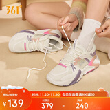 361°运动鞋女浩瀚春夏季百搭透气厚底休闲老爹鞋子女682236705F-6