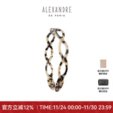 亚历山大（ALEXANDRE DE PARIS） 简约女士头箍压发时尚发饰经典头饰女 G 琥珀色粗