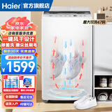 海尔（Haier）洗鞋机全自动洗脱水一体家用小型洗鞋机智能一机多用可洗袜子地毯地垫拖鞋懒人神器 【官旗同款】一键风干|除菌洗|电离除菌T55W21
