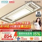 好太太（Hotata） 电动晾衣架智能自动升降晒被阳台晾衣架室外衣服架伸缩晾衣杆 D-3082：超薄大屏+语音+奶油风