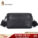 暇步士（Hush Puppies）斜挎包单肩包头层牛皮男大容量复古邮差小挎包休闲简约生日礼物