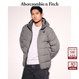 Abercrombie & Fitch男装24冬季款美式百搭抗风羽绒服夹克外套132-4149 灰色 L (180/108A)