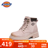 Dickies女士马丁靴高帮时尚情侣靴百搭工装靴女 粉色 男女款-39 