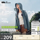 蕉下（beneunder）防晒衣女轻薄防泼水便携透气防紫外线TS402深蓝灰M
