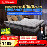 芝华仕5星床垫独立袋装弹簧静音家用乳胶席梦思软硬护脊厚垫明星垫D026 舒睡经典版升级款-1.5*-1.9M 优先发货（详询客服）