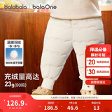 巴拉巴拉童装宝宝羽绒裤高腰护肚长裤男女童2025冬装保暖裤子208425108208