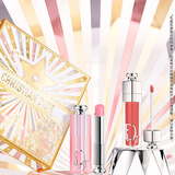 迪奥DIOR焕彩丰盈礼盒(润唇膏001+丰唇蜜 018)口红套装生日礼物送女友